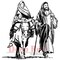 Deep Red Stamps Holy Family Rubber Cling Stamp 3 x 3 inches